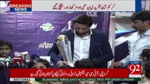 Afridi unveils ICC Champion Trophy in Karachi - 92NewsHDPlus