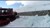 Karla Kaplı Erzurum-Tekman Yolu Ulaşıma Açılıyor