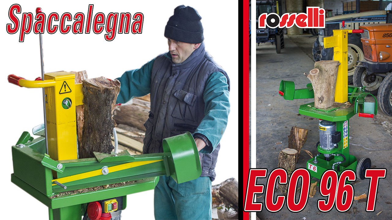 Spaccalegna  elettrico 380V trifase  - Eco 96 T - Rosselli Snc