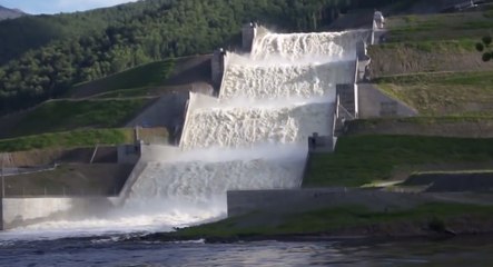 Emergency water discharge from the dam #2