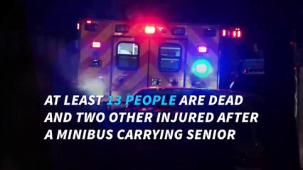 Texas church bus crash leaves at least 13 dead, 2 injured