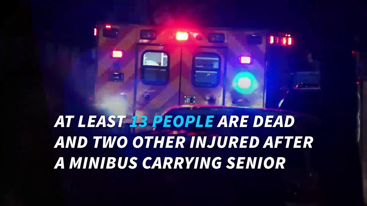 Texas church bus crash leaves at least 13 dead, 2 injured