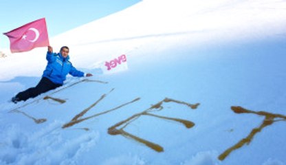 Aydın Aydın Kar Üzerine Balla "Evet" Yazdı