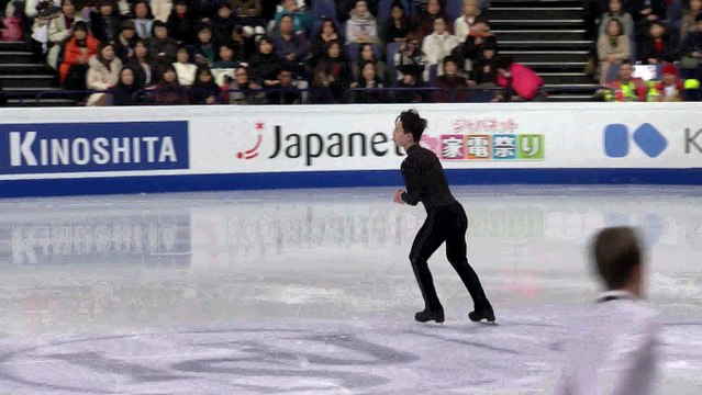 Denis Ten 2017 WC practice SP run through