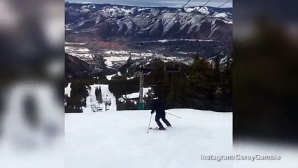 Corey Gamble hits the slopes to recover from Kris jenner split