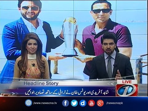 ICC Champions Trophy stops over at Hawke's Bay on its Karachi tour