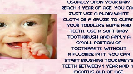 When To Start Using Toothbrush On Baby