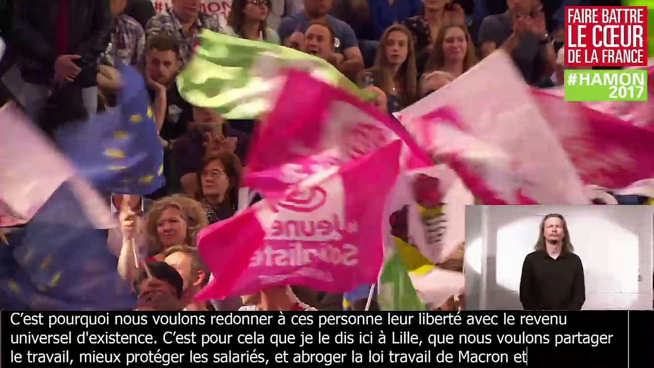 Discours de Benjamin Lucas - Meeting de Benoît Hamon à Lille