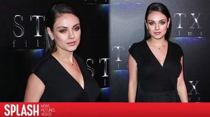 Mila Kunis llega a la alfombra roja por primera vez luego de dar a luz a su hijo