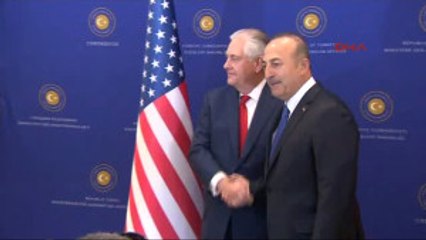 Dışişleri Bakanı Çavuşoğlu ABD Dışişleri Bakanı Rex Tillerson Ile Görüşüyor -1