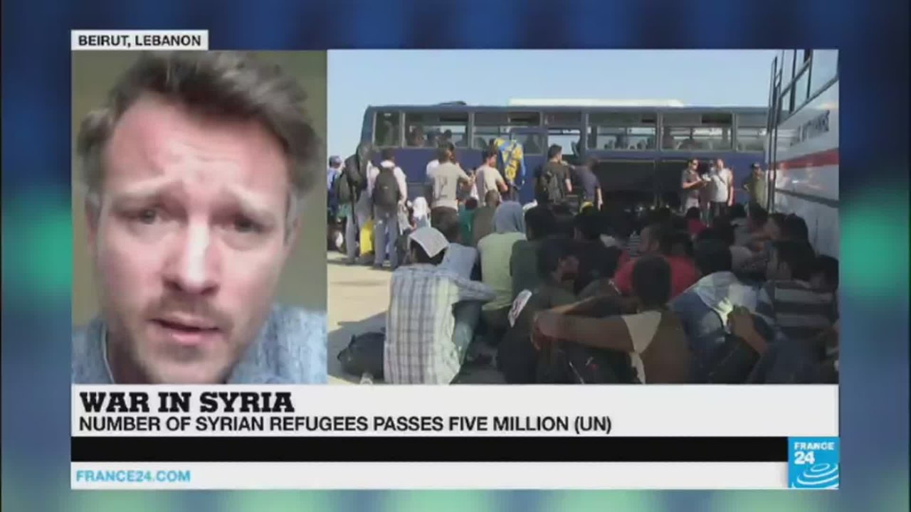 UN says number of Syrian refugess tops five million