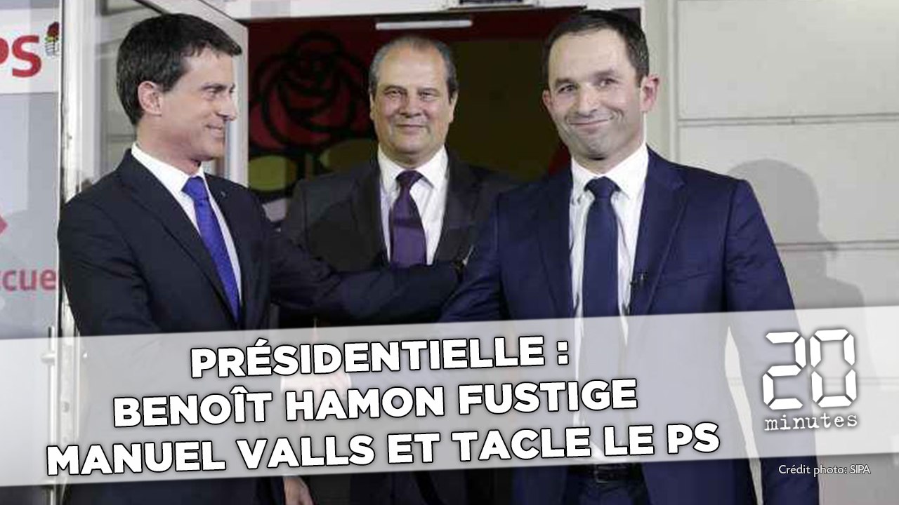 Présidentielle : Benoît Hamon fustige Manuel Valls et tacle le PS