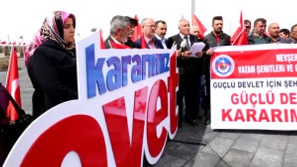 Şehit Yakınları ve Gaziler, Halk Oylamasında "Evet"E Destek Amacıyla Bir Araya Geldi