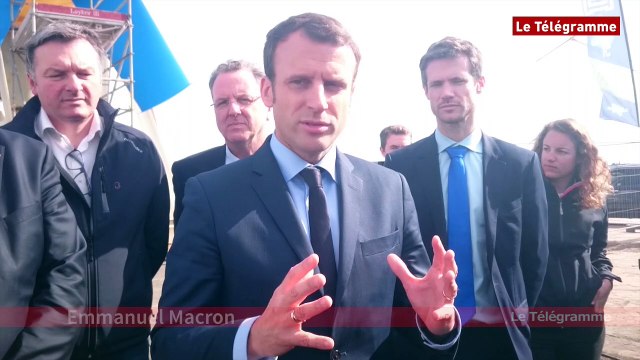 Port de Brest. Macron : Je crois en cette croissance bleue