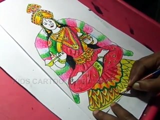 How to Draw Goddess Mata Annapurneshwari Devi Drawing