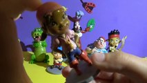 Unboxing Disney figurine playset Jake in the Never Land Pirat123