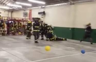 California Firefighters Use Dodgeball for Training
