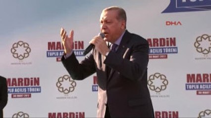 Mardin Cumhurbaşkanı Erdoğan, Mardin'de Toplu Açılış Töreninde Konuştu