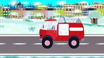 Carros de emergencias - Ambulancia & Coche de policía. Carros de carreras - Carritos Para Niños