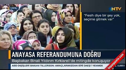 Başbakan Yıldırım: Kılıçdaroğlu 82'de kalmışsın, artık uyan