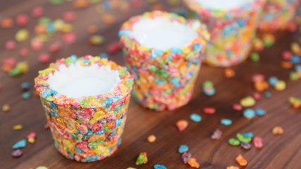 Up Your Cereal Game With These Fruity Pebbles Cereal Shots