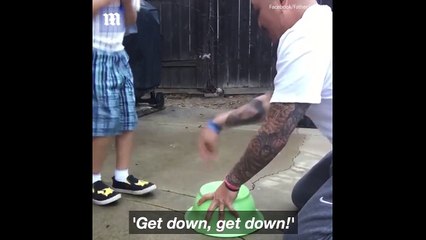 Donte ti bente nje shaka djalit por e pesoi keq ne fund (360video)