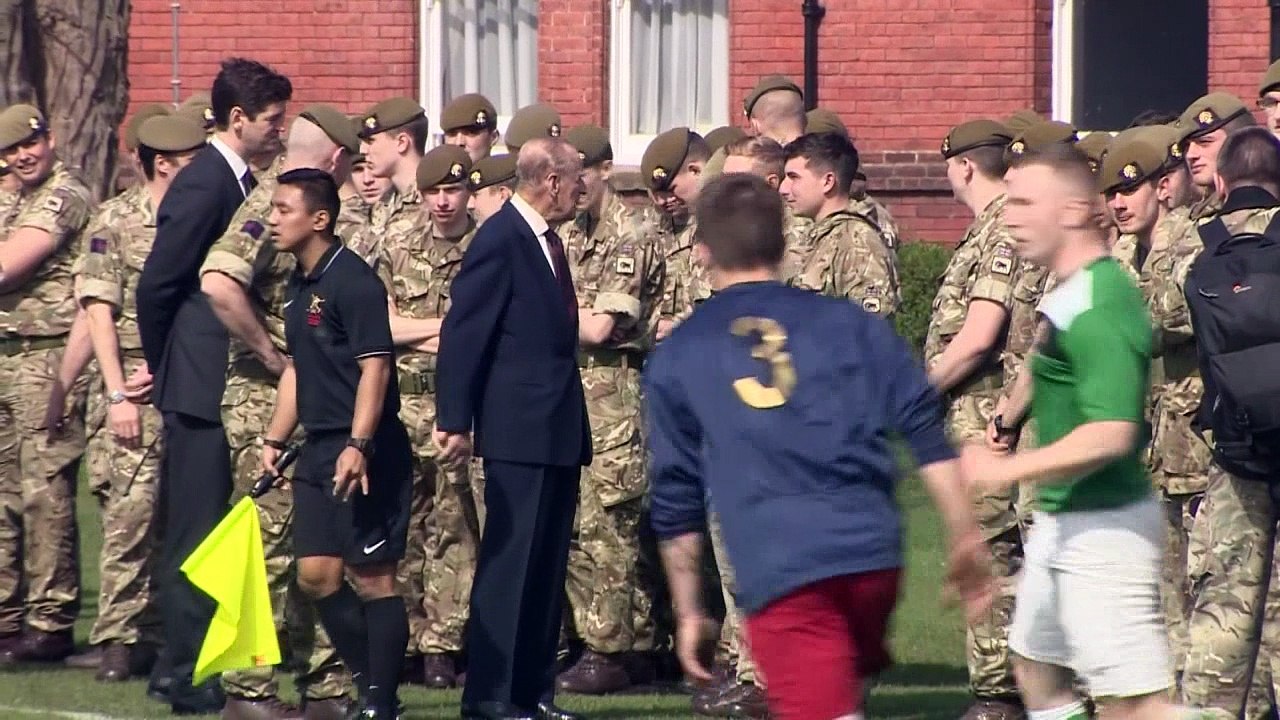 Prince Philip pays visit to 1st Battalion Grenadier Guards