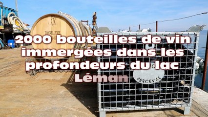 2000 bouteilles de vin en immersion dans les profondeurs du lac Léman