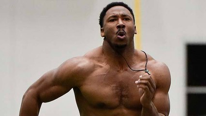 Garrett runs 40-yard dash at Texas A&M Pro Day