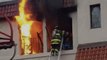 Firefighters Rescue Man Trapped in Burning Building in Massachusetts