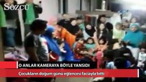 Çocukların doğum günü eğlencesi faciayla bitti