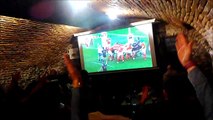 Final 20 minutes France vs Wales in Irish pub Bratislava Six Nations 2017