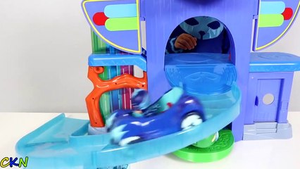 PJ Masks Headquarters Playset Toys U  Playing With Catboy Gekko Owl