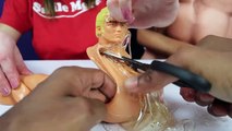 Cutting Open Stretch Armstrong Action Figure - Super Gross Toys Challenge  - Kids Toys Review-r