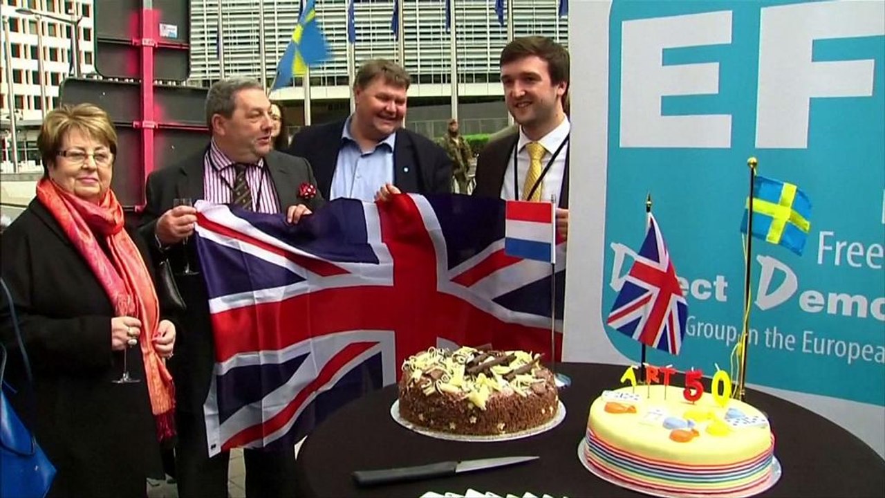 British MEPs celebrate launch of Article 50