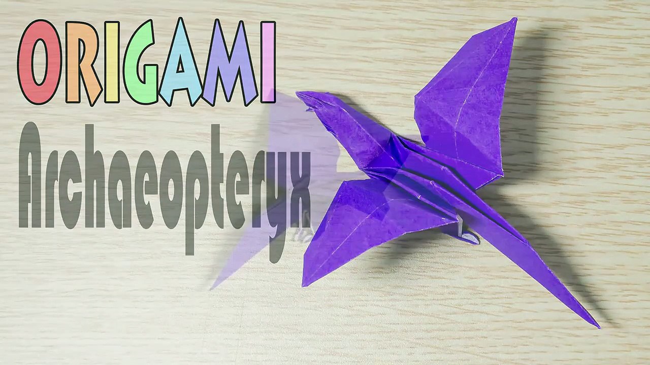 Origami Archaeopteryx Paper Dinosaur Tutorial(Bird)ifSKp5 video