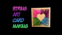 ASMR Art & Craft _ String Art Card (silent, no talking)-d0zJy_06