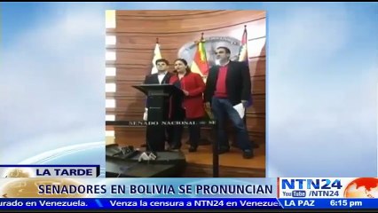 Senadores bolivianos piden al presidente Evo Morales que rechace la situación en Venezuela y “defienda la democracia”