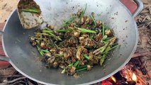How To Catch And Cook Snails - Fried Snails Hot Spicy Basil Recipe-aWsEO0qyS