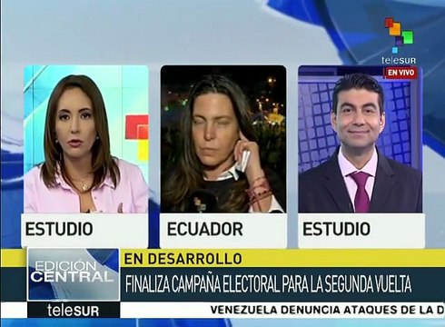 Candidatos presidenciales de Ecuador realizan sus cierres de campaña