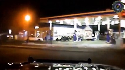 Patrol car's head-on crash captured on police dash camera [Policam USA]