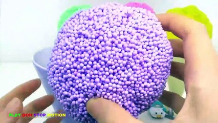 Foam Clay Ice Cream Waffle Surprise  Eggs