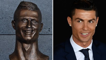 Cristiano Ronaldo unveils hideous statue of himself