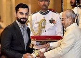 Indian Captain Virat Kohli Receives Padma Shri Award by President of India at Rashtrapati Bhavan