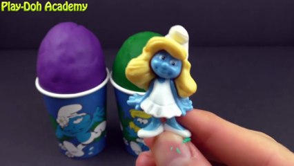 Smurfs Play-Doh Surprise Eggs Cups -, Smurfet