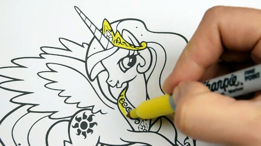 My Little Pony Princess Celestia Coloring Book_ Pageadfad