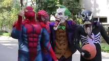 Joker Died in Haunted House ATTACK! Ghost Kill Joker Superheroes Fun Venom Muscle Spiderman Action