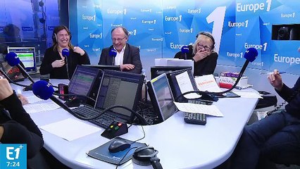 Julie : "Ce matin, nous recevons Patrick Sébastien, pour son livre Les pruneaux à Papy ne vont bientôt plus faire de jus"