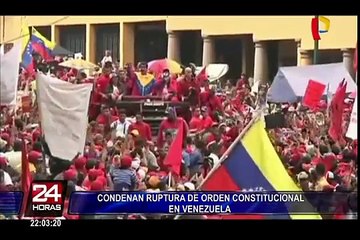 Condenan ruptura de orden constitucional en Venezuela