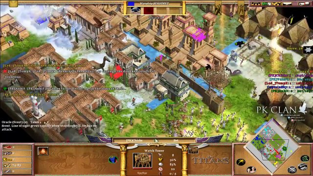 Age of Mythology - Tiny Map 3Vs3 Scenario _ Chaos EVERYWH